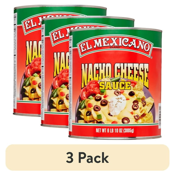 (3 pack) El Mexicano Nacho Cheese Sauce, 6 lb Can Shelf-Stable