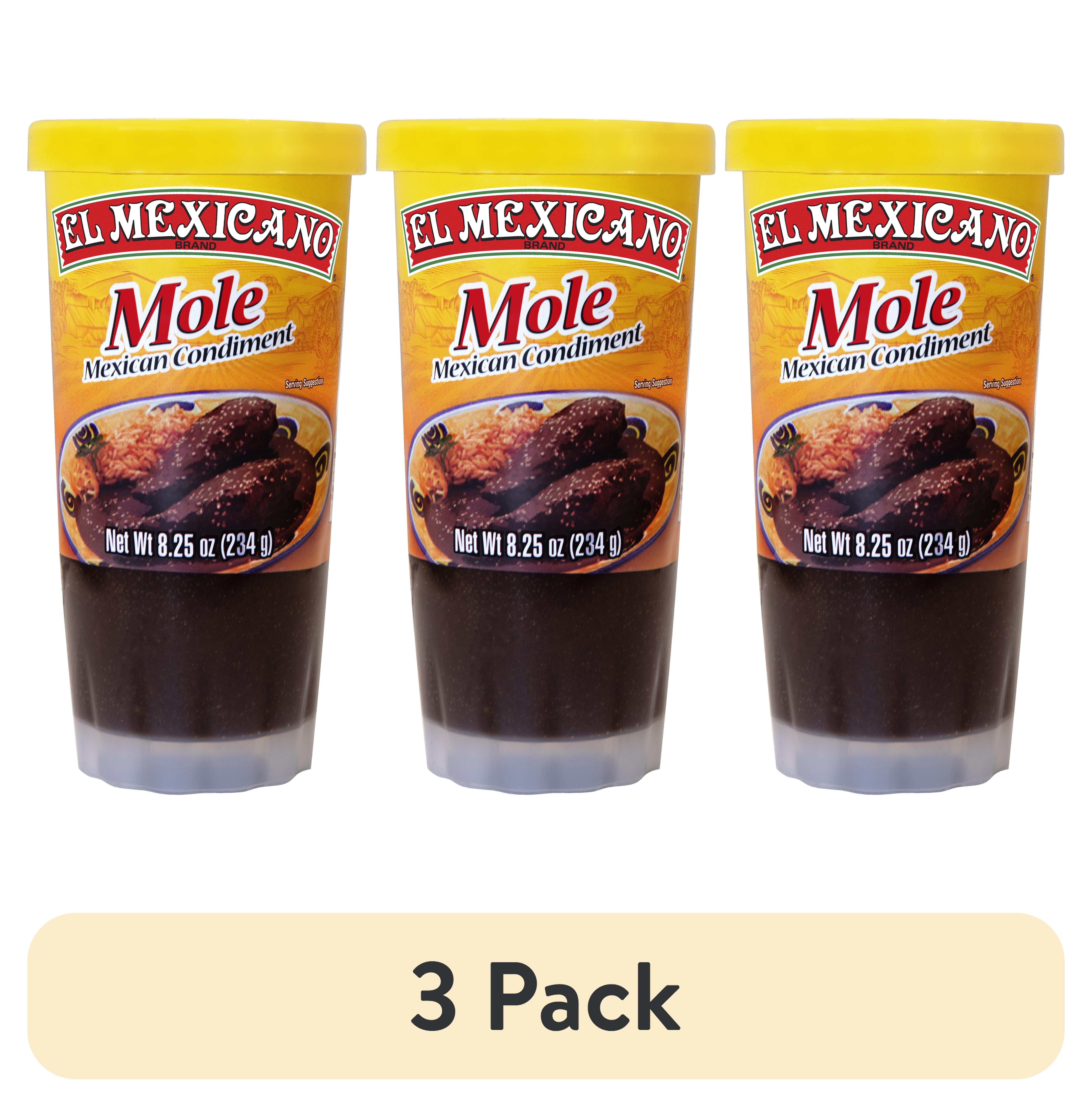 (3 pack) El Mexicano Red Mole, Mexican Condiment, 8.25 oz