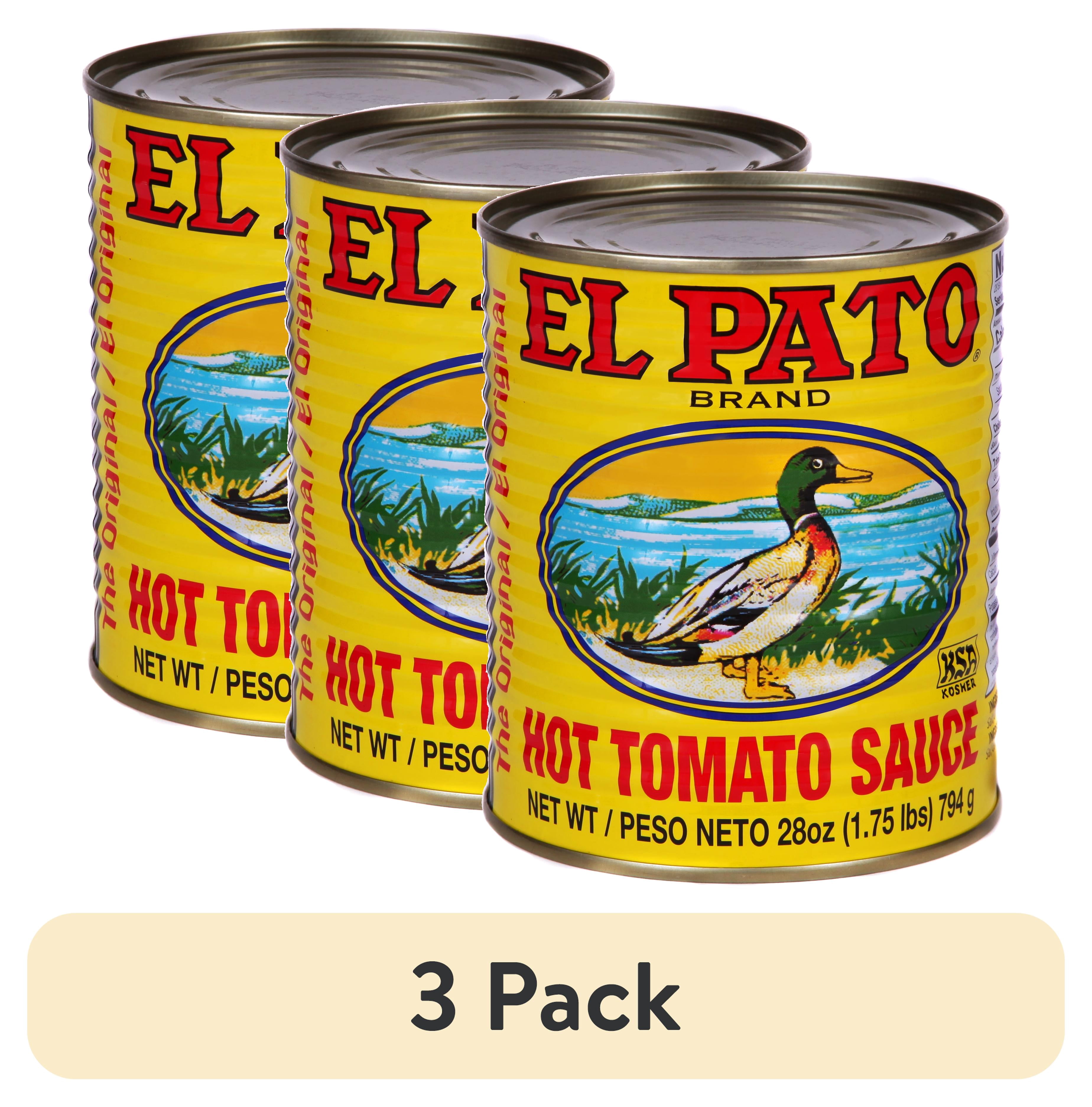 (3 pack) El Pato Mexican Hot Style Tomato Sauce, 28 oz