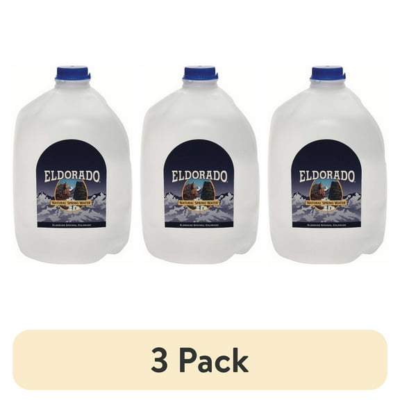 (3 pack) Eldorado Natural Spring Water, 1 Gallon