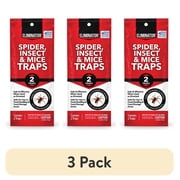 3 pack Eliminator Single Use Spider & Insect Traps, 2 Count