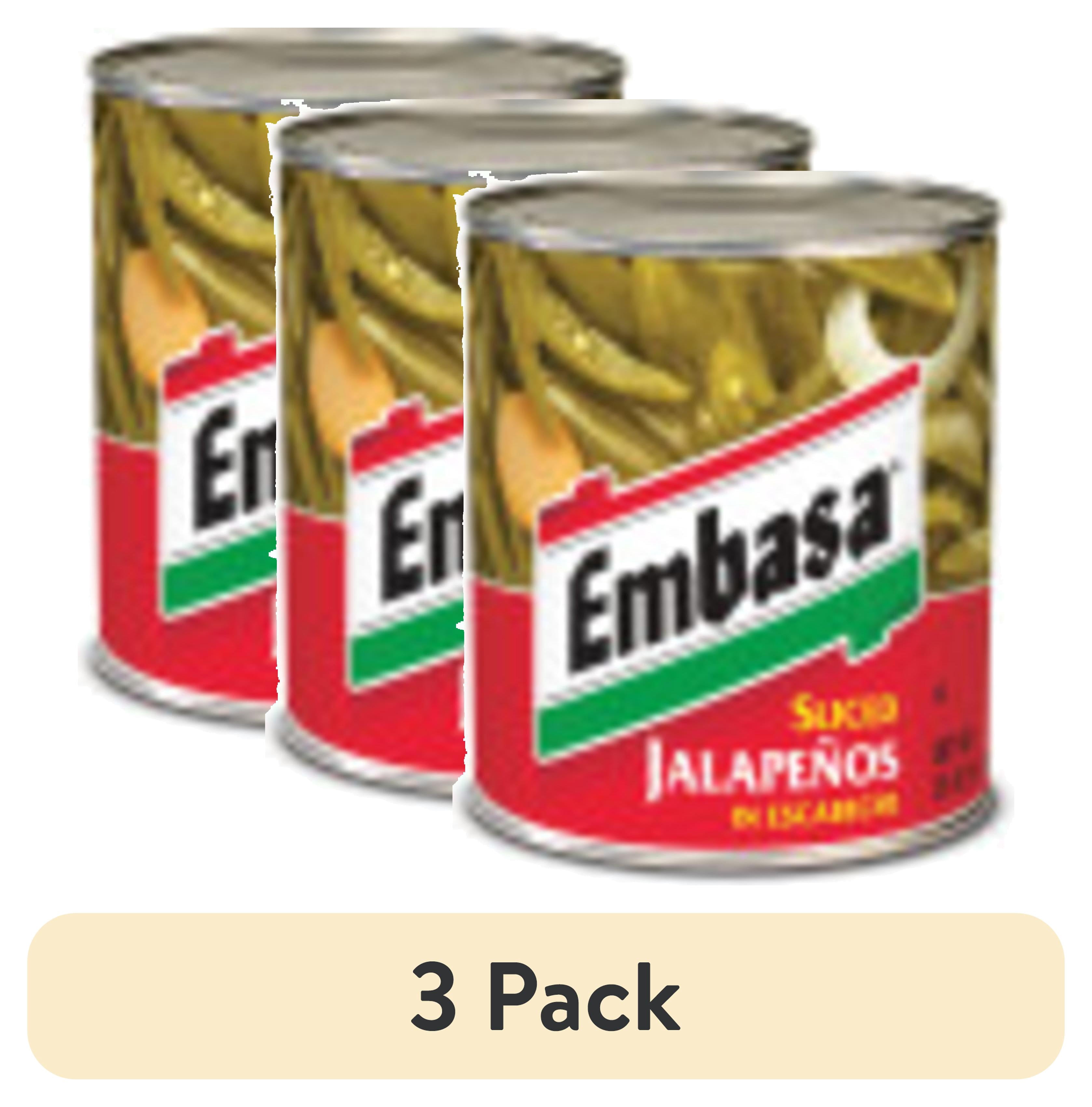 (3 pack) Embasa Sliced Jalapenos in Escabeche, 26 oz