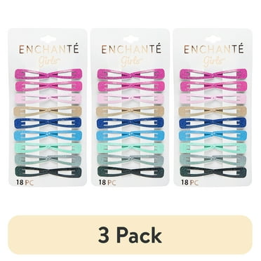 (3 pack) Enchante Accessories Kids - 18PC Glitter Snap Clips