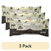 (3 pack) Endangered Species 10oz Chocolate Premium Oat Milk Baking Chips, 55% Cocoa