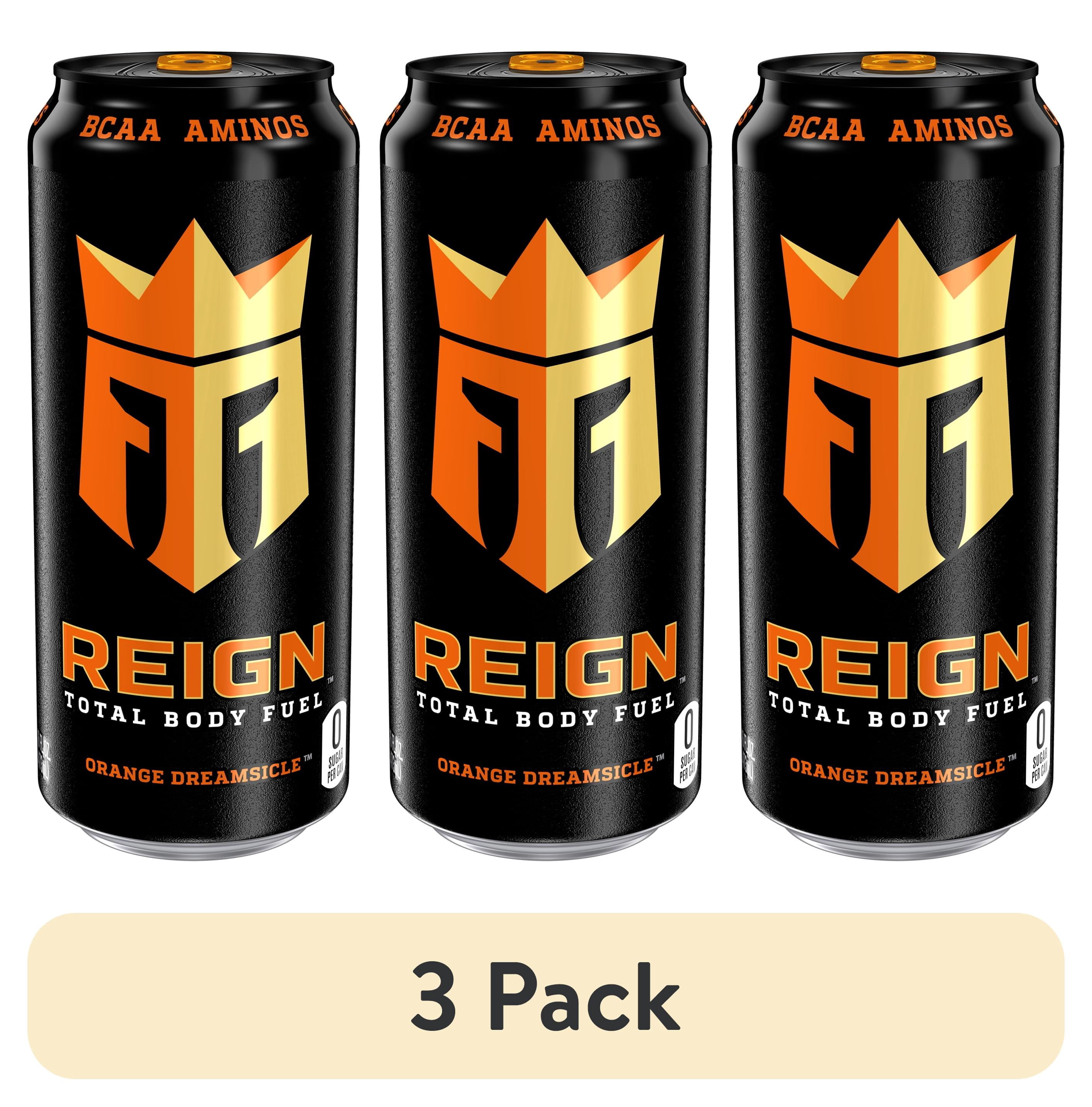 (3 pack) Reign Total Body Fuel Orange Dreamsicle Sugar Free Energy Drink 16oz Can