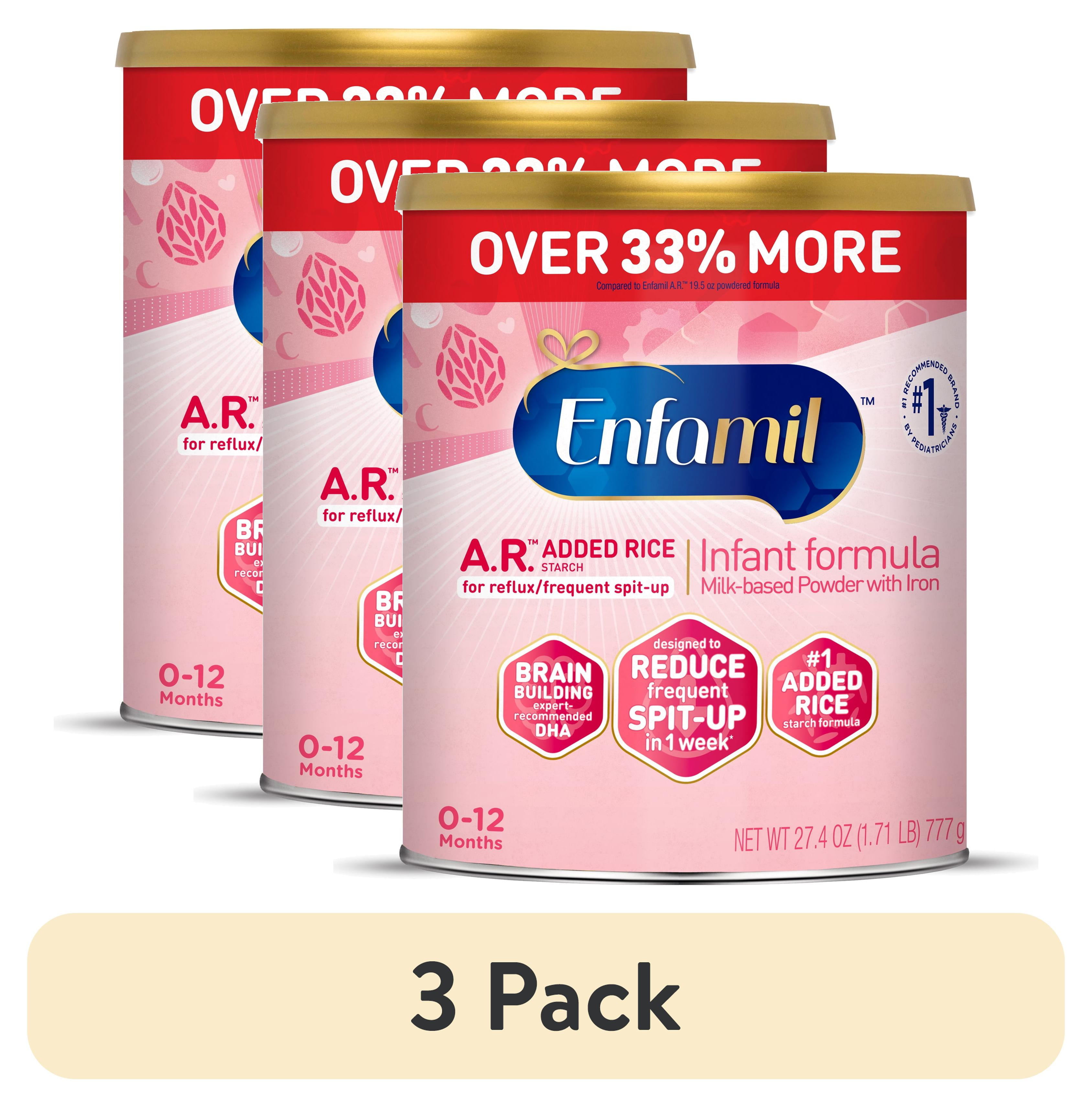 Plant Based Enfamil 3 Pack Enfamil A R Powder Baby Formula Reduces Frequent Spit Up 27 4 Oz Can 334cb8c8 Db9a 43a1 981f 