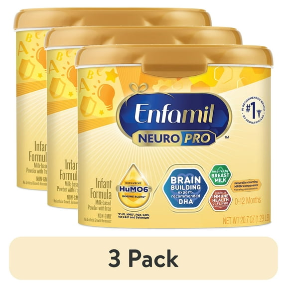 Enfamil NeuroProBaby Formula,BrainBuildingDuo DHA & MFGM, Infant Formula Powder 20.7 oz