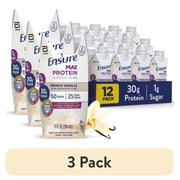 3 pack Ensure Max Protein Shake, 30g Protein, French Vanilla, 11 fl oz, 12 Pack