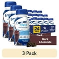 thumbnail image 1 of (3 pack) Ensure Original Meal Replacement Nutrition Shake, Dark Chocolate, 8 fl oz, 24 Count, 1 of 17
