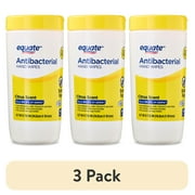 (3 pack) Equate Antibacterial Hand Wipes, Citrus Scent, 40 Wipes