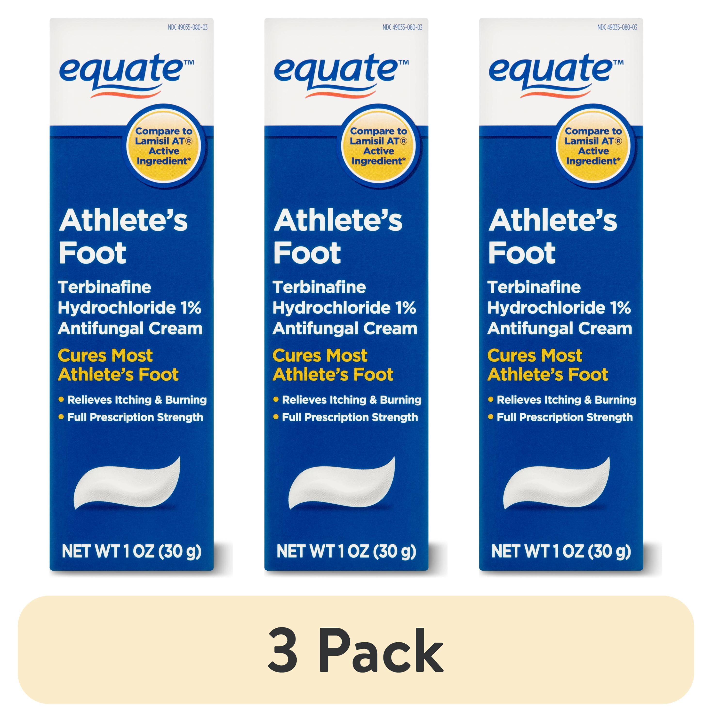 (3 pack) Equate Athlete's Foot Antifungal Cream, 1 oz