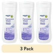 (3 pack) Equate Feminine Wash for Sensitive Skin, Silky Petal Scented, 9 fl oz, Compare to Summer's Eve® Delicate Blossom Cleansing Wash Ingredients