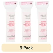 (3 pack) Equate Beauty Premium Woven Exfoliating Rounds, 80 Count