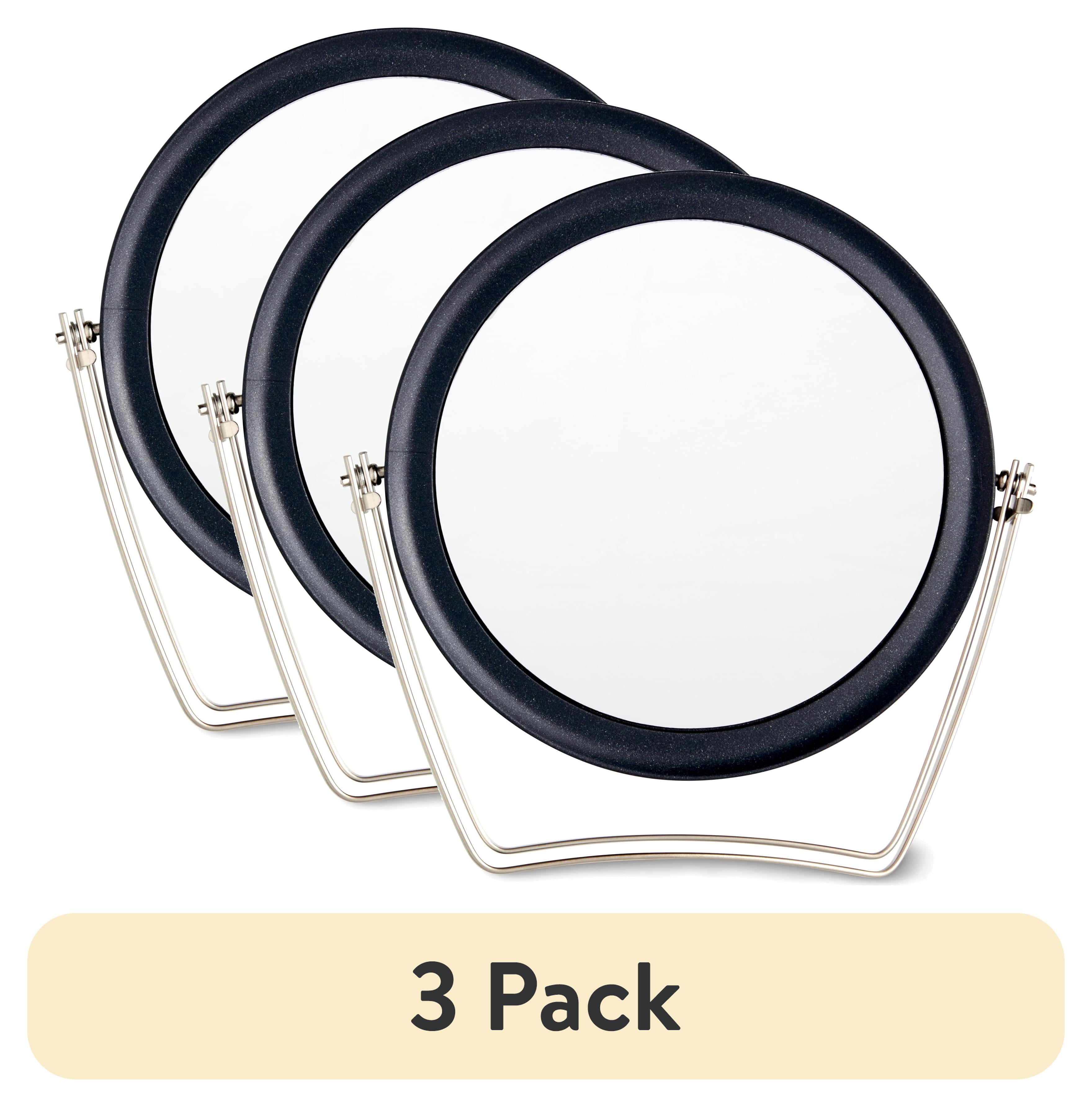 (3 pack) Equate Round Swivel Makeup Mirror,1 Count, 1X & 3X Magnification