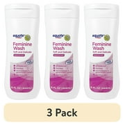 3 pack Equate Feminine Wash for Sensitive Skin, Soft and Delicate, 15 fl oz