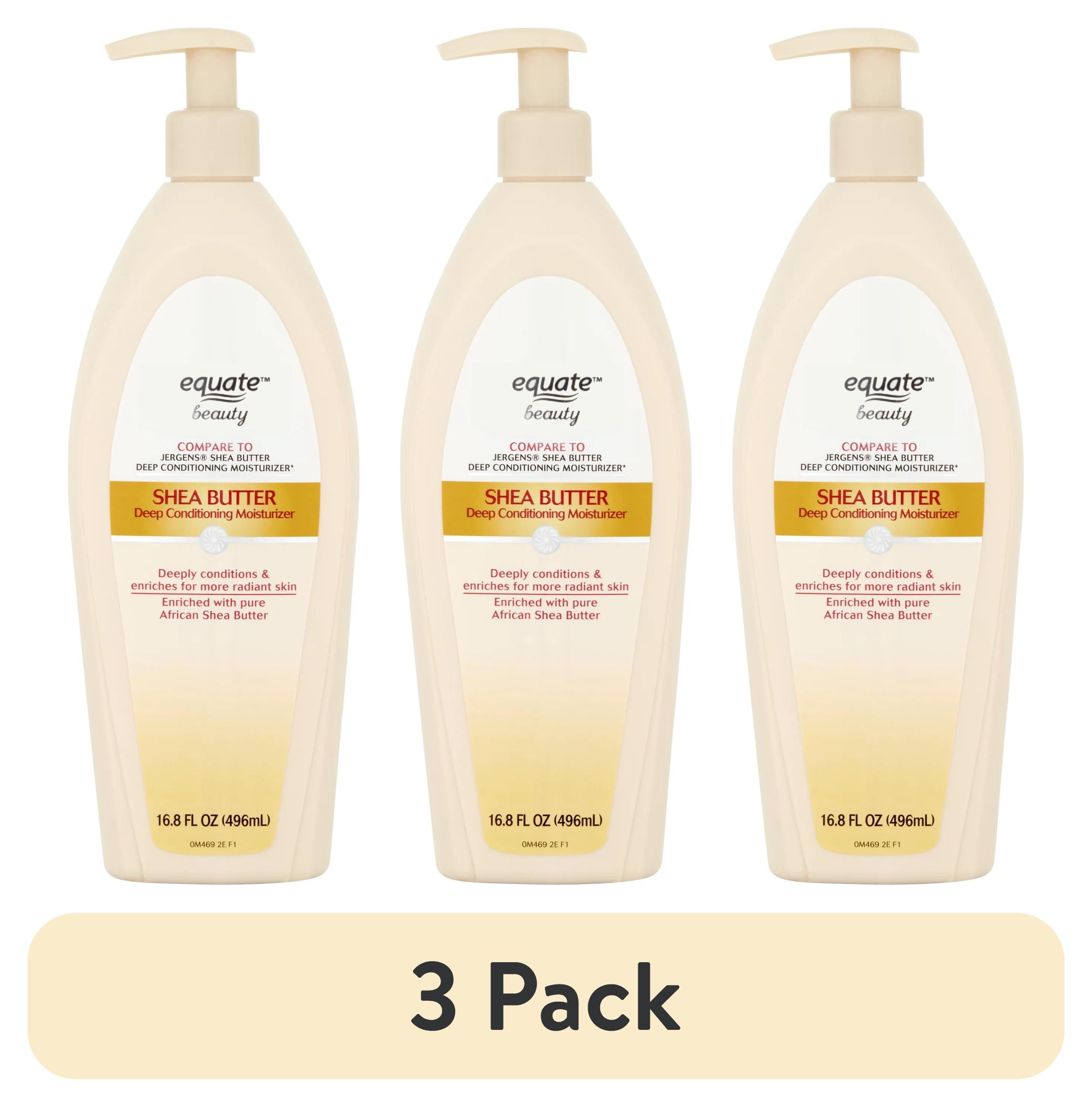 (3 pack) Equate Shea Butter Deep Conditioning Moisturizer Lotion, 16.8 oz, Compare to Jergens® Shea Butter Deep Conditioning Moisturizer