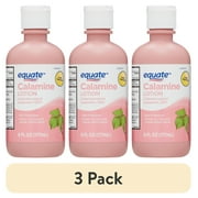 3 pack Equate, Calamine Lotion for Itching and Rash Relief, 6 fl. oz.