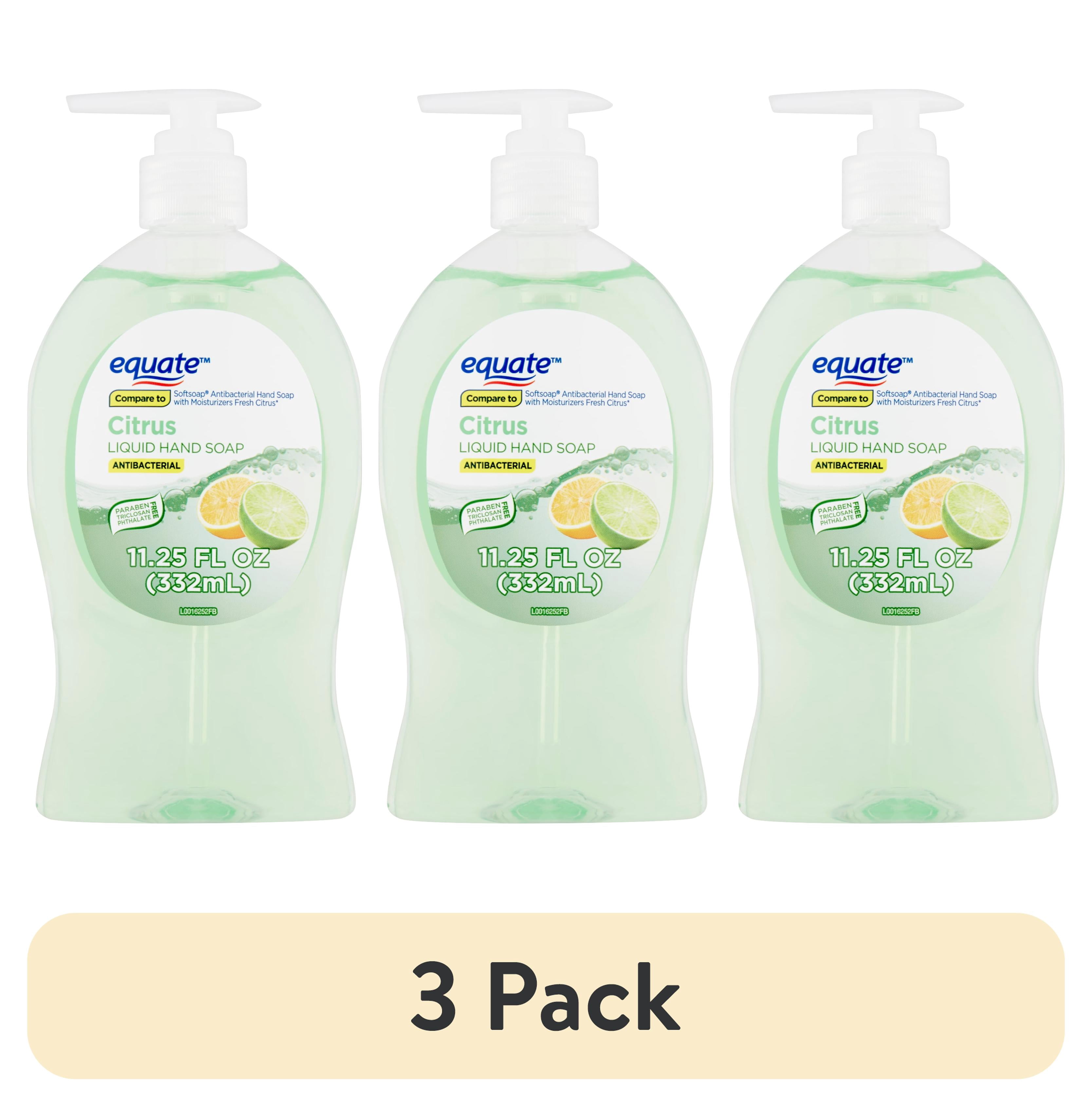 (3 pack) Equate Citrus Antibacterial Liquid Hand Soap, 11.25 fl oz