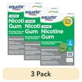 thumbnail image 1 of (3 pack) Equate Coated Nicotine Polacrilex Gum 2 mg, Mint Flavor, Stop Smoking Aid, 100 Count, Compare to Nicorette® Gum Active Ingredient, 1 of 11
