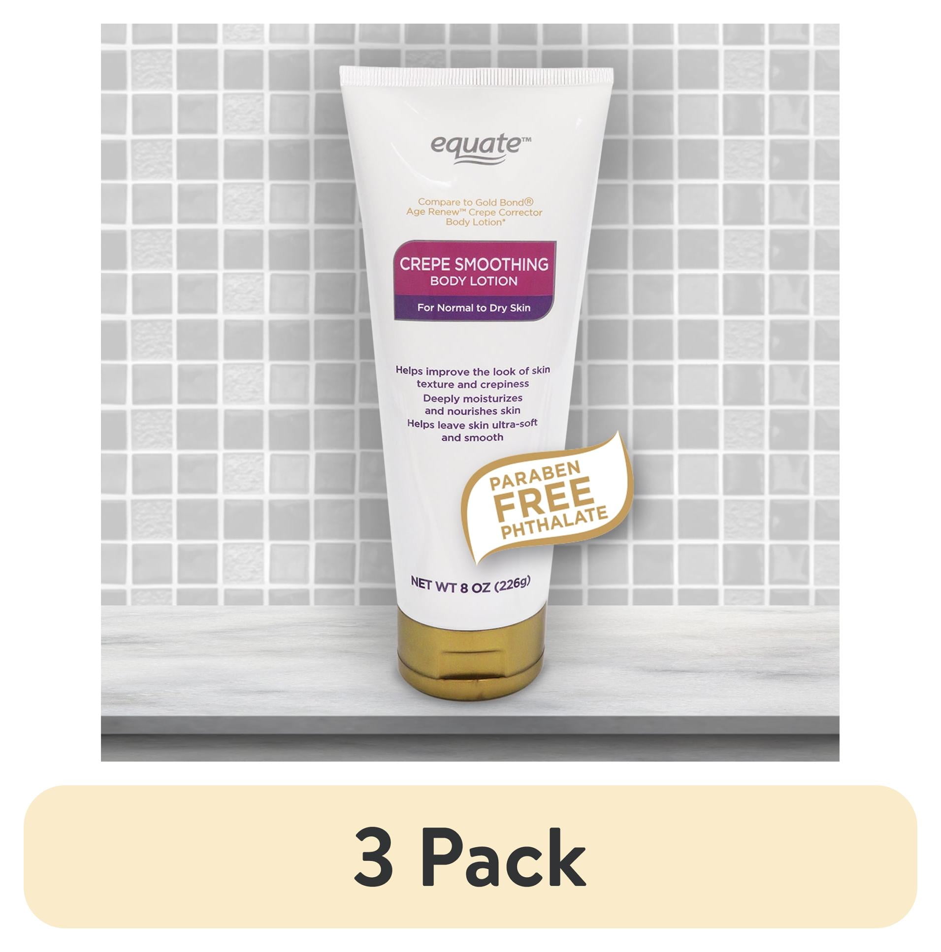 (3 pack) Equate Crepe Smoothing Body Lotion for Normal to Dry Skin, 8 oz