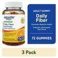 thumbnail image 1 of (3 pack) Equate Daily Fiber Supplement Gummies, 5 mg, 72 Count, 1 of 3