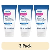 (3 pack) Equate Facial Cleanser Exfoliating Scrub with Deep Clarifying Ingredients, 5 oz