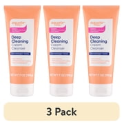 (3 pack) Equate Deep Cleaning Cream Cleanser, 7 oz