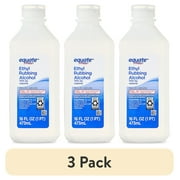 (3 pack) Equate 70% Ethyl Rubbing Alcohol Antiseptic, 16 fl oz