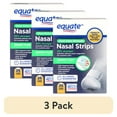 thumbnail interactive-video image 1 of (3 pack) Equate Extra Strength Clear Nasal Strips, 26 Count, Compare to Breathe RightÂ® Extra Strength Nasal Strips, 1 of 6