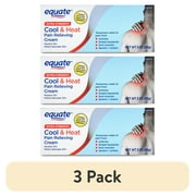 (3 pack) Equate Extra Strength Cool & Heat Pain Relieving Cream Menthol 10% Methyl Salcylate 30%, 3 oz, Compare to Icy Hot® Cream Active Ingredients