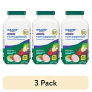 3 pack Equate Fiber Supplement Fruit Flavored Chewable Tablets, 90 Count, Compare to Fiberchoice  Soluble Fiber Content