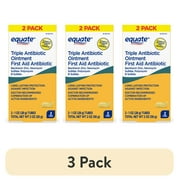 (3 pack) Equate Triple Antibiotic First Aid Ointment, 2 oz (2x1 oz), Compare to Neosporin® Active Ingredients
