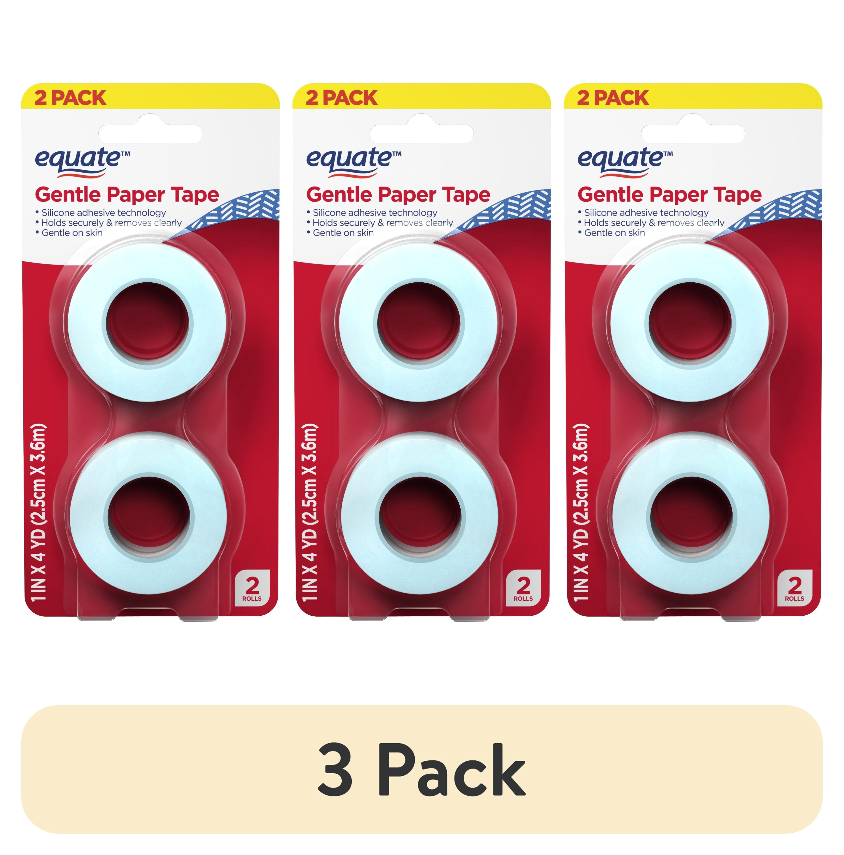 (3 pack) Equate Gentle Paper Tape, White, 2 Count
