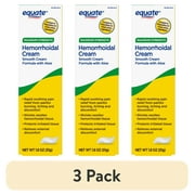 (3 pack) Equate Hemorrhoidal Cream, Maximum Strength Pain Relief, 1.8 oz