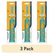 (3 pack) Equate Kids Oscillating Electric Toothbrush, Battery Powered, with Easy Hold Design, Extra Soft Bristles (1 Toothbrush, 2 AAA Batteries)
