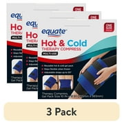 (3 pack) Equate Hot and Cold Therapy Compress, One Size