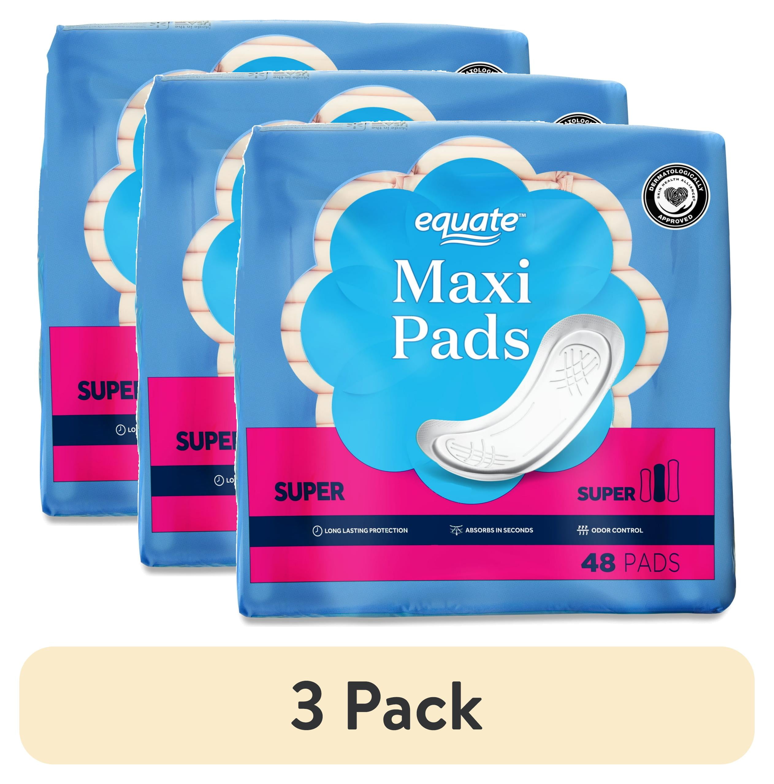 3-pack-Equate-Maxi-Pads-Super-