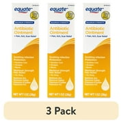 (3 pack) Equate Maximum Strength Antibiotic First Aid Ointment + Pain, Itch, and Scar Relief, 1oz, Compare to Neosporin® + Pain, Itch, Scar Active Ingredients