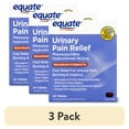 thumbnail interactive-video image 1 of (3 pack) Equate Gluten-Free Phenazopyridine Hydrochloride 99.5 mg Pain Relief Tablets for Burn Full Size 24 Tablets, 1 of 11