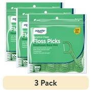 Equate Floss Picks, Clean Mint, 75 Count