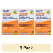 3 pack Equate Multi-Symptom Menopause Formula Dietary Supplement, 60 Count, Compare to the Benefits of Amberen