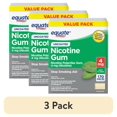 thumbnail image 1 of (3 pack) Equate Nicotine Gum 4 mg, Stop Smoking Aid, Mint Flavor, Uncoated, 170 Count, 1 of 9