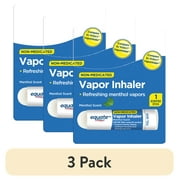 (3 pack) Equate Non-Medicated Vapor Inhaler Stick, Menthol Scent, 1 Count, Compare to Vicks® VapoInhaler™