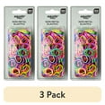 thumbnail image 1 of (3 pack) Equate Non-Metal Hair Bands, Multicolor, for Ponytails, Braids, or Buns, Color May Vary, 3 Packs of 500 Count Each, 1 of 6