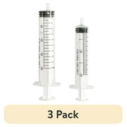 (3 pack) Equate Plastic Medicine Dosing Oral Syringe Set, 2 Tsp and 4 Tsp Capacity, 2 Pieces