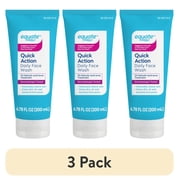 (3 pack) Equate Quick Action Daily Face Wash 2% Salicylic Acid Acne Treatment, 6.78 fl oz