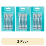 (3 pack) Equate Sectioning Clips, 12 Count, Hold Hair in Place While Hairdressing