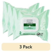 (3 pack) Equate Beauty Sensitive Cleansing Facial Wipes, 40 Count