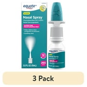 (3 pack) Equate Severe Nasal Spray Oxymetazoline HCI 0.05%, Superfine Mist, 12 Hour, 265 Sprays, Compare to Vicks® Sinex™ Severe Active Ingredient