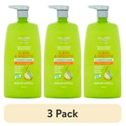 3 pack Equate Sleek & Smooth Conditioner for Frizzy & Dry Hair Care - 33.8 fl oz - Compare to Garnier Fructis